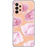  Silikonska maska za Samsung A235F Galaxy A23 4G/5G Pink Clouds Print Skin providna Cene