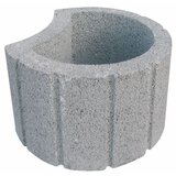 OBLAK GROUP Cvetličnjak Flora Luna (Ø 40 cm, višina: 24 cm, sive barve) | Shoptok.si