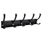 INF Vsestranski aluminijasti obešalnik za vrata - premični kavelj za organizacijo Black, (5000072386) | Shoptok.si