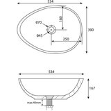 Sapho Svijetlo sivi betonski umivaonik 53x39 cm Punc – | shoptok.hr