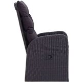  5-dijelni vrtni blagovaonski set s jastucima crni | shoptok.hr