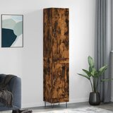  Visoka komoda dimljeni hrast 34,5x34x180cm konstruiranog drva | shoptok.hr