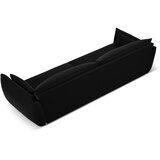 Mazzini Sofas Črna žametna sedežna garnitura 248 cm Vanda – | Shoptok.si