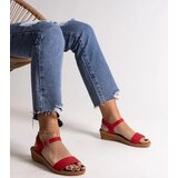 Gemre Red eco-leather sandals Makdaka | ePonuda.com