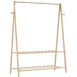  Stalak za odjeću s policama 132x45,5x150,5 cm od bambusa | shoptok.hr