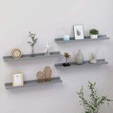 vidaXL Zidne police 4 kom sive 60 x 9 x 3 cm | shoptok.hr