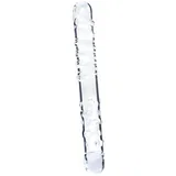 dvostrani stakleni dildo (proziran)