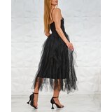 Resti Black women's midi dress with tulle | Eponuda.ba