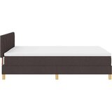 vidaXL Vzmetnica na okvirju s temno rjavo 160 x 200 cm tkanina, (22082695) | Shoptok.si