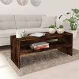 vidaXL Klubska mizica dimljeni hrast 100x40x40 cm inženirski les Cene