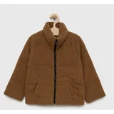 Abercrombie & Fitch Otroška jakna rjava barva