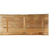 Stolna ploča sa živi rub 140x60x3,8 cm masivno grubo drvo manga | Eponuda.com