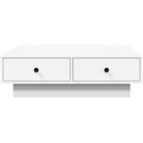  Stolić za kavu bijeli 90 x 90 x 28 cm od konstruiranog drva | shoptok.hr