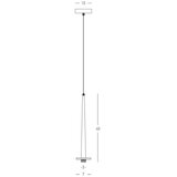  Zambelis 22110 - LED luster na sajli LED/3W/230V CRI90 crna | Eponuda.com