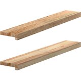  Prozorske klupčice 2 kom. Neobrađene 90x15x2 cm Masivno drvo hrast Cijene