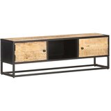 vidaXL TV omarica z izrezljanimi vrati 130x30x40 cm mangov les | Shoptok.si