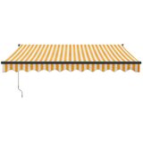  Automatska tenda na uvlačenje žuto-bijela 3 x 2,5 m | shoptok.hr