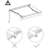  Tenda na ručno uvlačenje 300 x 250 cm plavo-bijela | shoptok.hr