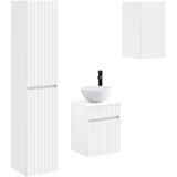  Set namještaja za kupaonicu 3 kom. Bijela 33 x 34,5 x 160 cm | shoptok.hr