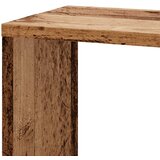  Kutna zidna polica boja drva 45x45x147 cm konstruirano drvo | shoptok.hr