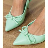 D/CEO Green low-heeled pumps with a bow Berlona | Shoptok.si