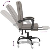  Uredski naslonjač od tkanine smeđesivi | shoptok.hr
