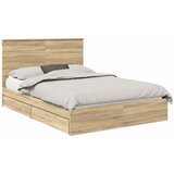  s od storage Sonoma hrast 140 x 190 cm Konstruirano drvo | shoptok.hr