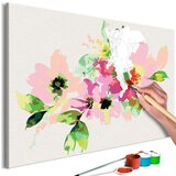  Slika za samostalno slikanje - Colourful Flowers 60x40 Cijene