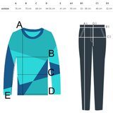 Pri Women's tracksuit loose sweatshirt + ribbed leggings CHICAGO | Shoptok.si
