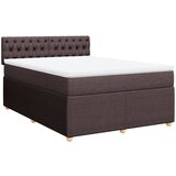 Maison Chic Box spring postelja - Vzmetna postelja z vzmetnico temno rjava 140x200 cm blago SL5133, (21904963) | Shoptok.si