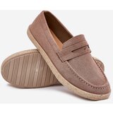 Boto Men's Moccasins With Braiding Dark Beige Fiamar | Shoptok.si
