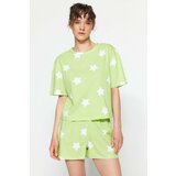 Trendyol Pajama Set - Green - Geometric pattern Cene