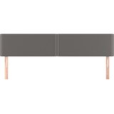  Uzglavlja siva 200x5x78/88 cm od umjetne kože | shoptok.hr
