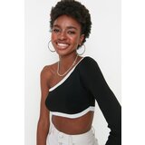 Trendyol Black Crop One-Shoulder Knitwear Blouse | Eponuda.ba