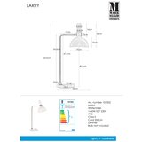 Markslöjd 107502 - Stona lampa LARRY, prigušiva, 1xE27/60W/230V | Eponuda.com