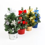 Family Christmas mini okrašeno božično drevo v košarici 30cm 4 vrste Cene
