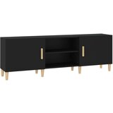 Maison Chic TV omarica - TV enota - Televizijska omarica črna 150x30x50 cm konstruiran les, (21700390) Cene
