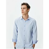 Koton Classic Shirt Half Italian Collar Long Sleeve Buttoned Cene