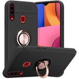 Cadorabo Case, združljiv s Samsungom v črni barvi - Rose Gold - Zaščitni pokrov s fokusnim obročem iz silikona TPU, (20570422) | Shoptok.si
