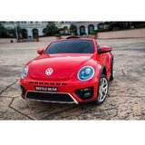  Dečiji automobil na akumulator Volkswagen Buba crveni sa kožnim sedištem i mekim gumama | ePonuda.com