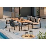 Amatio STOL tikovina aluminij antracit, barva tikovine | Shoptok.si