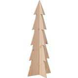 vidaXL Drveno ukrasno božićno drvce 112 cm od masivne borovine | shoptok.hr