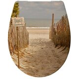 Poseidon WC deska Playa (duroplast, počasno spuščanje, bež-rjava) | Shoptok.si