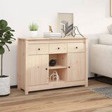 The Living Store Komoda 100x35x74,5 cm trdna borovina - Komoda, (21662261) | Shoptok.si