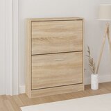 vidaXL Ormarić za cipele boja hrasta 59x17x81 cm od konstruiranog drva Cijene