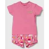 Puma Otroški komplet ESS+ SUMMER CAMP Infants Set JS roza barva