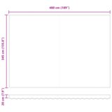 vidaXL ročna retractibilna tenda črna 500x350 cm, zamenjava tenda za okvir 5x3,5 m črna | Shoptok.si