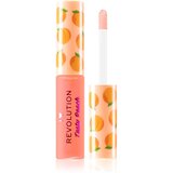 Revolution Tasty Peach Lip Oil hranljivo olje za ustnice z vonjem breskve 6 ml odtenek Sweet Peach za ženske Cene