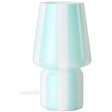 Ellos Home Bela/modra steklena namizna svetilka (višina 21,5 cm) Carlo – Cene