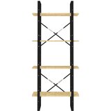 vidaXL ormarić za knjige s 4 razine 60 x 30 x 140 cm masivna borovina | shoptok.hr